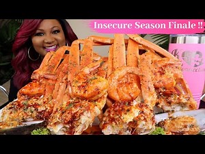 2X SPICY SNOW CRAB LEGS + GREEN LIP MUSSELS + SEAFOOD BOIL MUKBANG