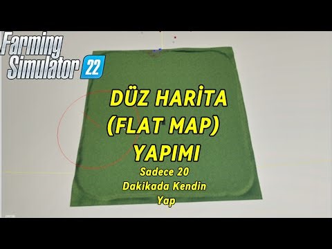 MAKE YOUR OWN FLAT/BLANK MAP! (DIY A FLAT MAP) Farming Simulator 22 Guide
