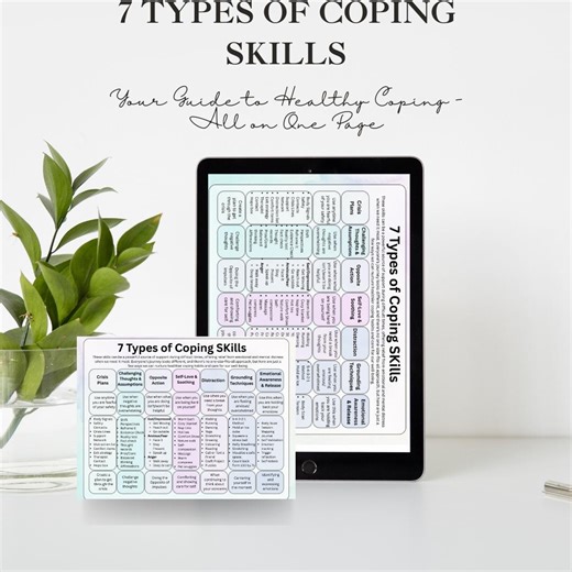 7 Types of Coping Skills Chart: Anxiety Relief Guide, Therapy Tool (digital Download) - Etsy