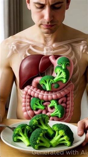 I Ate Broccoli for 30 Days and Here's What Happened to My Health #3danimation #anatomy #humanbody