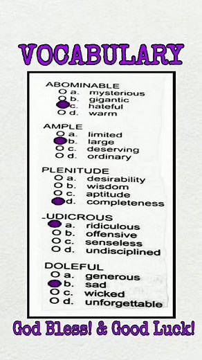 11K views · 190 reactions | NAPOLCOM ENTRANCE EXAM CIVIL SERVICE EXAM #vocabulary . #facebookreels #napolcomreviewer2023 #CSEExam #nocopyrightinfringementintended #fyp #Criminology #videoreels #Disclaimer | Online Review | Facebook