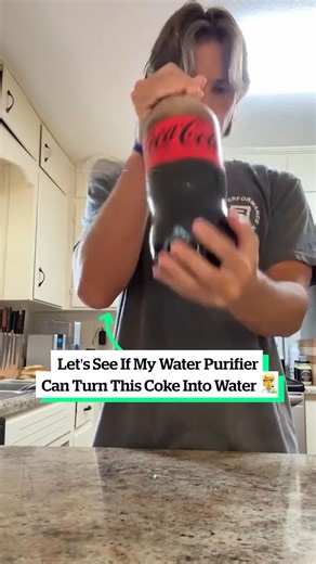 This is the final boss of water filters 🤯 #science #experiment #cocacola | VT