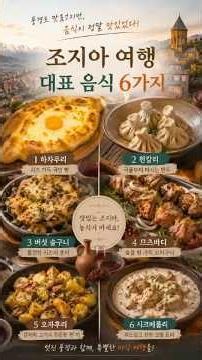 조지아 가면 이 6개는 꼭 먹어야 합니다 #조지아여행 #조지아음식 #트빌리시여행 #하차푸리 #힌칼리 #코카서스여행 #미식여행