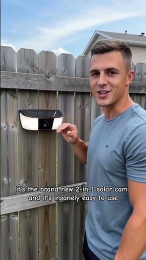 2K Solar Wall Light Camera with Auto Night Lighting | Wire-Free Home Security