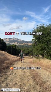 Don’t die: 20 tips to hike in heat ⬇️Here are some tips and tricks to keep you safer on the trail. Be sure to share this with a friend! Stay Hydrated: Drink plenty of water before, during, and after your hike, bringing extra for any furry friends. Don’t freeze water bottles - that just means less water to drink (ice is less dense than water). Start Early or Late: Hike during the cooler parts of the day – early morning or late afternoon. Wear Appropriate Clothing: Opt for light-colored (reflects 