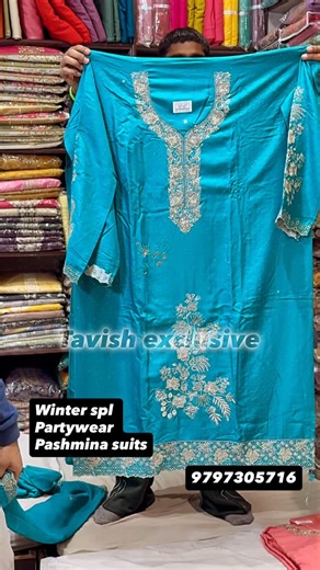 Tavish Exclusive on Instagram: "#winterwear #pashmina #partywearsuits #offer"