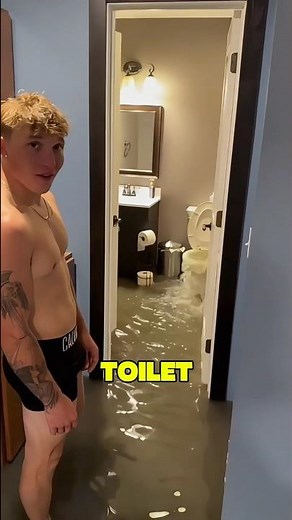 He Tried to Stop a Toilet Flood Like This