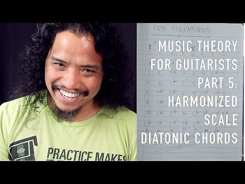 PART 5 Music Theory for Guitar: Harmonized Scale, Diatonic Chords and Application