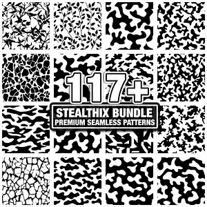Stealthix Camo Patterns, Seamless Military Texture Bundle. Instant Download Png, Dxf, Eps, Svg - Etsy