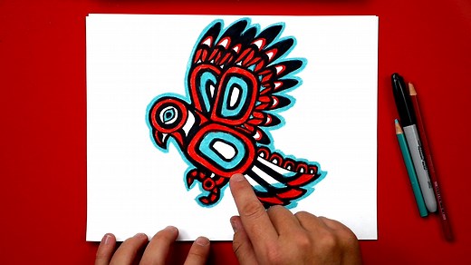 How To Draw A Native American Inspired Bird - Art For Kids Hub — Free Drawing Lessons for Kids -