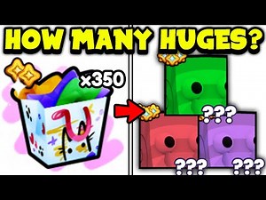 How Many HUGE PETS with 350 Graffiti Gifts in Pet Sim 99
