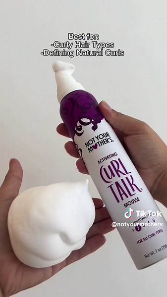 Our mousse is working late for you✨ #curltalk #curlyhair #voluminoushair #flathair