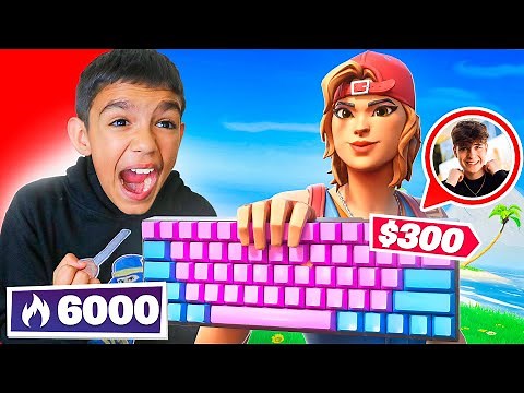 I Used Clix's New Unreleased Cotton Candy Keyboard And Dropped 20 Kills!