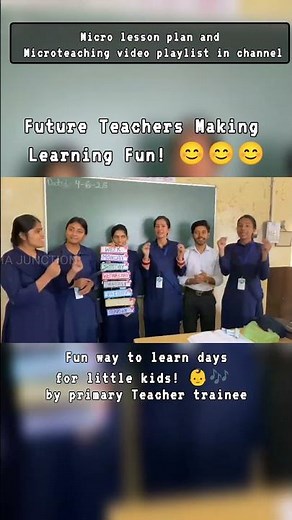 Week days in fun Steps of micro teaching Demonstration skill Microteaching skills D.El.Ed JBT #deled