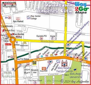Angeles City Maps  - Downtown