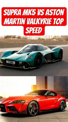 supra mk5 vs Aston Martin valkyrie Top speed check out #supramk5 #astonMartinvalkyrie #youtubeshorts