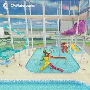 [Hot Item] Cmwaterparks 2023 New Design 3D Model Outdoor Water Park Equipment Case Fiberglass Slide
