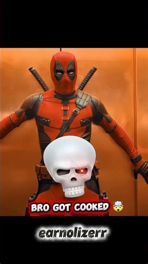 Bro got cooked 🤯|| Deadpool roasted 🍠|| Deadpool troll face|| #earnolizerr