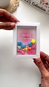 654K views · 21K reactions | Just a reminder to keep going  May all your dreams come true this year. Try this miniature photo frame art with your affirmations and add tiny paper stars to decorate ☺️✨ . Find long video tutorial for making the frame in my YouTube channel. Link is in the bio . . #photoframe #frameart #paperstar #origamistar #2025 #artbeats | Art beats | Facebook