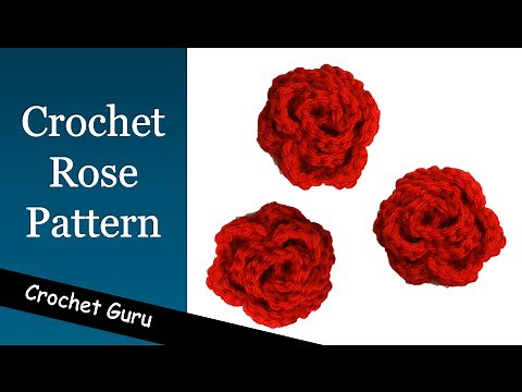 How to Crochet a Rose - Rose Flower Pattern