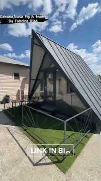 Casa / Cabana A Frame - prezentare la cheie A Frame pe structura metalica #aframe #shorts