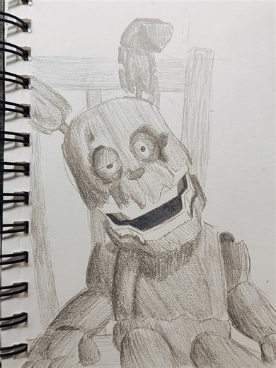Sketching FNaF every day until I get to be in FNaF 3 - Day 41 he's such a cool little dude bro man thing #art #fnaf #fnaffanart #plushtrap #fyp