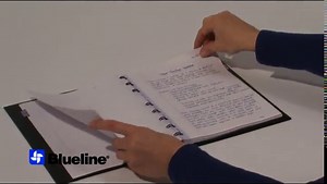 Blueline MiracleBind Notebook 8x5-Inch 150 Pages, Black (AF6150.81)