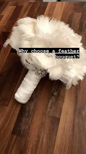 Why choose a feather bouquet? #featherbouquet #floriodesigns | Florio Designs - Handmade Bridal Accessories | Facebook