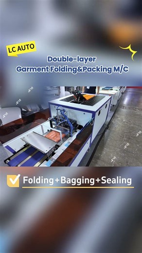 All-in-One Small Packaging Machine: LC AUTO Double-Layer Fold, Bag & Seal – Space-Saving & Efficient