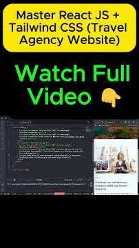 Master React JS & Tailwind CSS 2026 #reactjs #reactjsdevelopment #reactjswebsite #tailwindcss