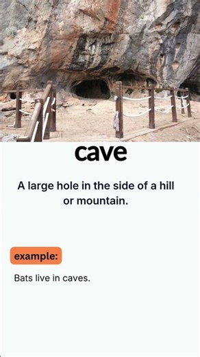 Cave Meaning in English | English Vocabulary