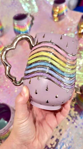 34K reactions · 1.2K comments | Finally the Rainbow Glitter Inlay mug...