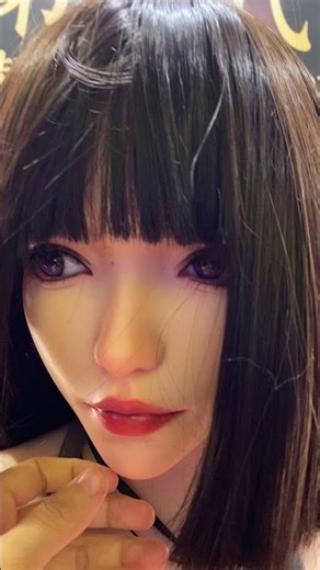 Customizable Silicone Doll Head | Refined Makeup, Closed Mouth & Soft Elastic Skin