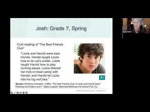 Implementing Best Practices in Dyslexia Assessment with Dr. Nancy Mather