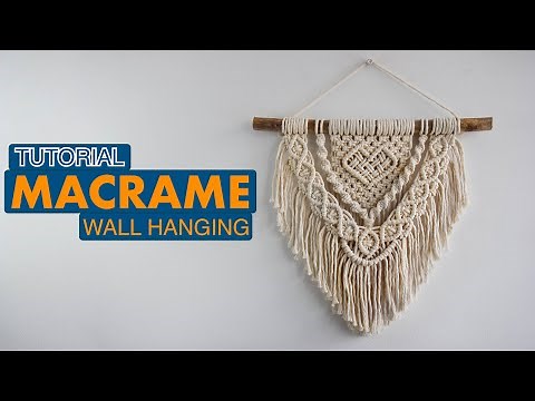 DIY Macrame Wall Hanging Heart ♥️ tutorial for beginners