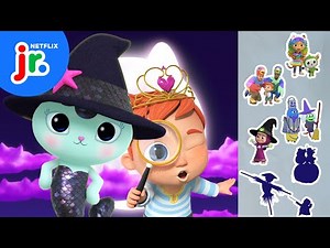 Trick-or-Treat Halloween Sticker Hunt! 🎃 Gabby's Dollhouse, Peppa Pig & More | Netflix Jr