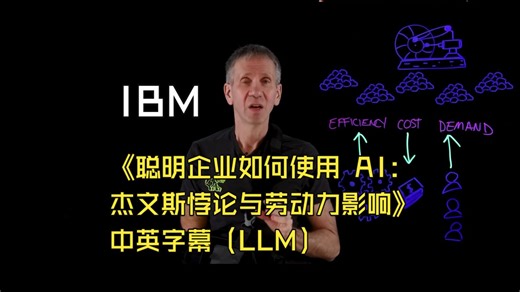 IBM《聪明企业如何使用 AI：杰文斯悖论与劳动力影响》中英字幕（LLM）