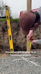 How do I setup heights for a Hardscape or landscaping project?