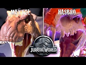 Jurassic World Comparison - Mattel vs Hasbro