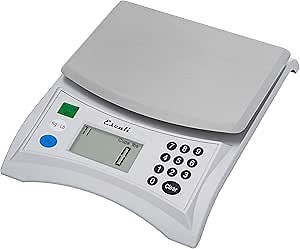 Escali Pana V136 Large Volume Measuring Kitchen/Baking/Cooking Scale, Preprogrammed With Over 150 Ingredients, LCD Digital Display, 13lb Capacity