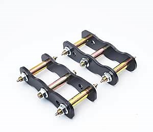 Adjustable 1" or 2" Rear Lift Shackles For NAVARA D23 NP300 4WD 2015-2025,Greasable 4x4 Leaf Spring Shackle Body Lift Kit