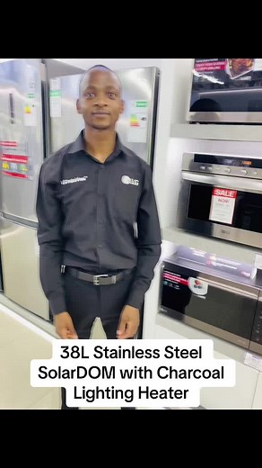 LG Solo Dome 38L Stainless Steel SolarDOM with Charcoal Lighting Heater