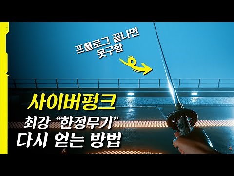 사이버펑크 2077의 획득 불가 "한정 무기"들을 다시 구해보자!