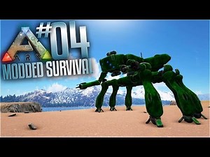Ark Modded Survival - Ep 4 - Ark Futurism Mod Mech Testing! (Multiplayer ark valhalla Gameplay)