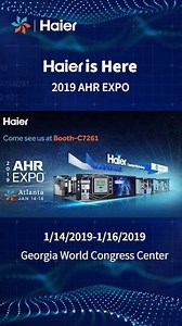 Come join us at the Haier AHR Expo 2019 at Georgia World Congress Center in Atlanta, the world's largest HVACR marketplace from January 14th - 16th 2019. Experience our amazing products like never before! #HaierExpo #AHRExpo #Atlanta | Haier