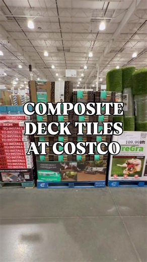 If you’re looking for an easy patio or balcony upgrade, these composite deck tiles just showed up at the warehouse. Each pack comes with snap-together tiles that install without tools, making it a quick way to transform concrete patios, balconies, or outdoor spaces. They have a wood-look finish, are weather resistant, and require very little maintenance compared to traditional wood decking. ✔️ Item 1983850 ✔️ $24.99 Such a simple way to refresh your outdoor space for spring and summer. #costcofa