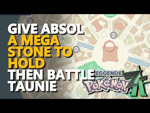 Give Absol a Mega Stone to hold then battle Taunie Pokemon Legends Z-A