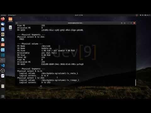 Creating striped and mirrored logical volumes