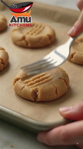 3-Ingredient Peanut Butter Cookies #shorts #food #recipe