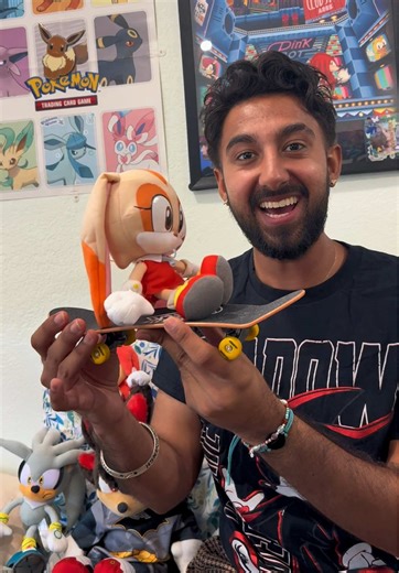 #sonicracingcrossworlds IN REAL LIFE LMAO! This hella big #techdech is the perfect size for your #sonicplush to live out your #sonicracing fantasy! I am beyond pleased that sega brought the #extremegear hoverboards from sonic riders back into this new Sonic racing game that I am live-streaming ON TIKTOK! come say hi and let’s RACE! EVERYBODY SUPER SONIC RACING!